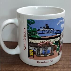 Youngberg New Orleans Coffee Mug Bourbon Street Souvenir Cafe Beignet Canal St
